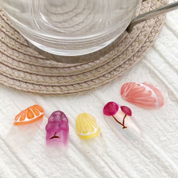 フルーツ×ぷくぷく|NAIL SALON AMULE
