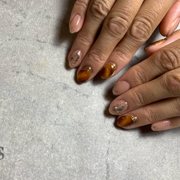 べっ甲ネイル|ARS Beauty Salon