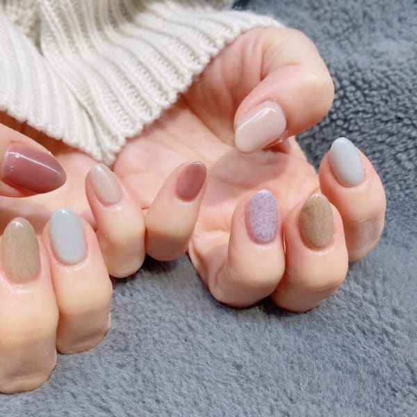 ニット風ネイル|BRONZE EYE