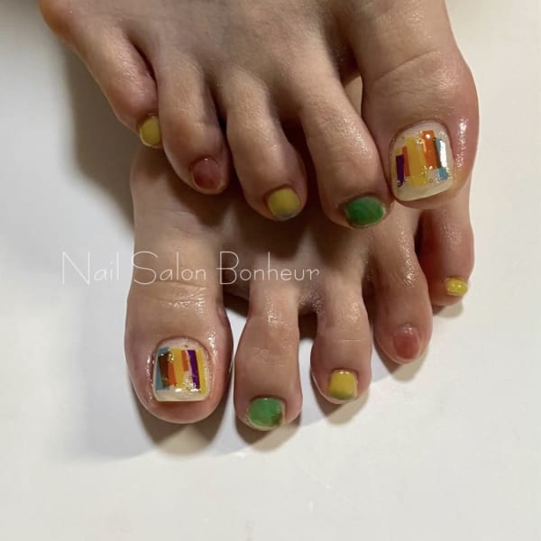 カジュアルフットネイル