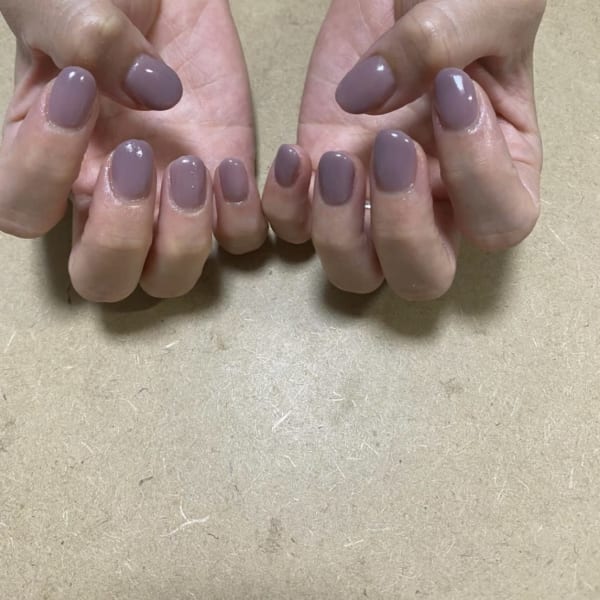 オフィス系ワンカラー。|Nail Salon Bonheur