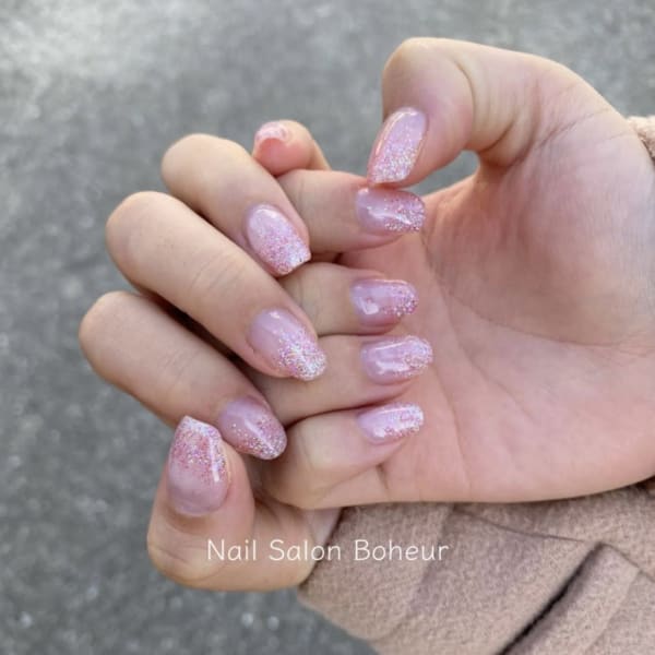ラメグラデーション|Nail Salon Bonheur