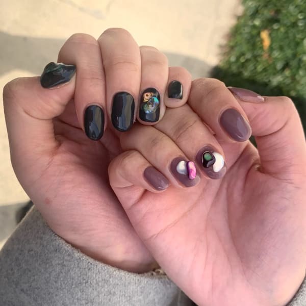 ワンカラー 持ち込みアートネイル 