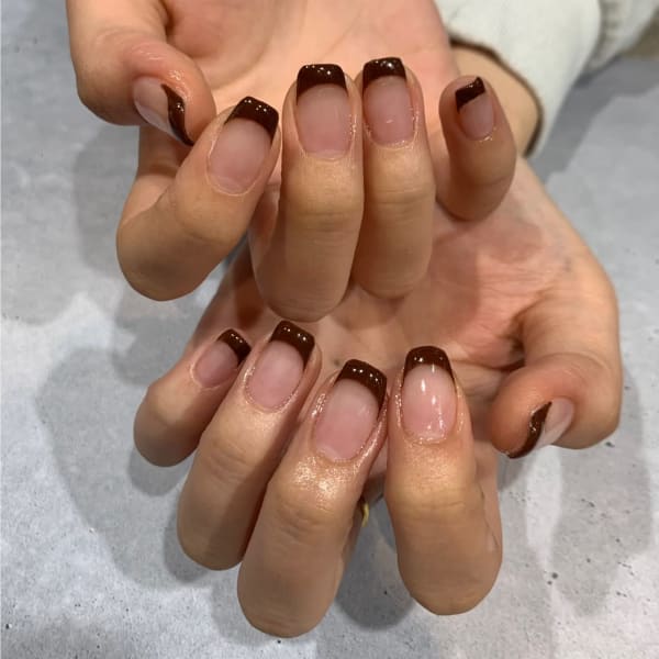 フレンチネイル ボルドー