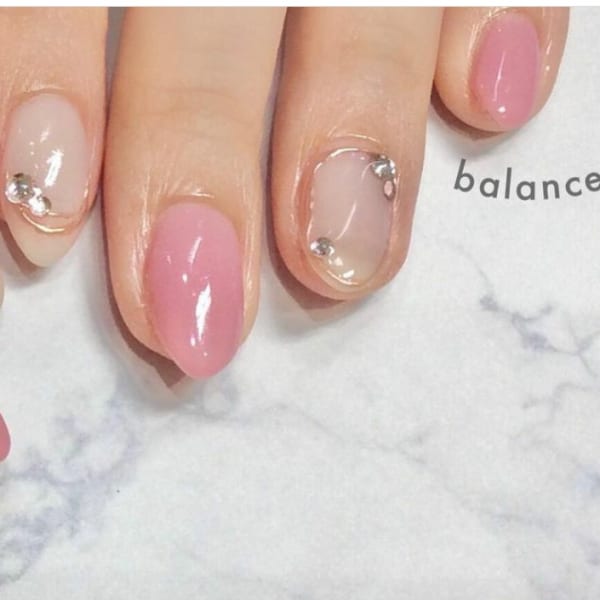 春ミラーネイル