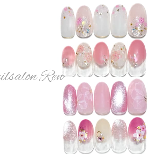【期間限定】選べる桜デザインコース|Nailsalon Ren