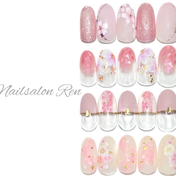 【期間限定】選べる桜デザインコース|Nailsalon Ren