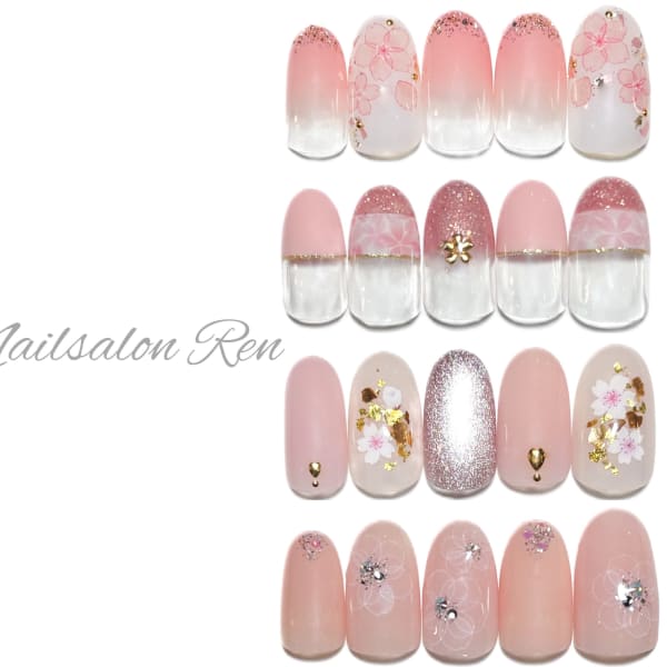 【期間限定】選べる桜デザインコース|Nailsalon Ren
