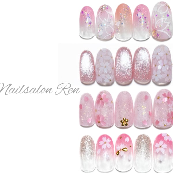 【期間限定】選べる桜デザインコース|Nailsalon Ren