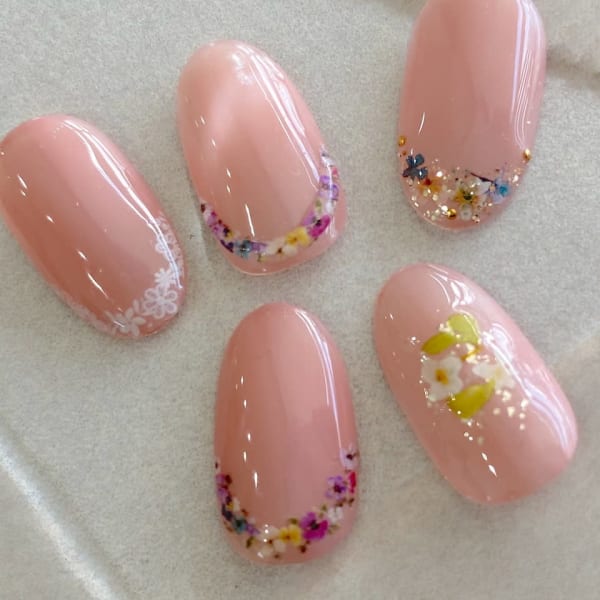 お花ネイル