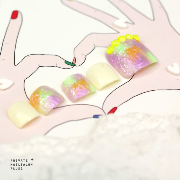 【ご新規様20%off x 3回】オーロラカラフルフット