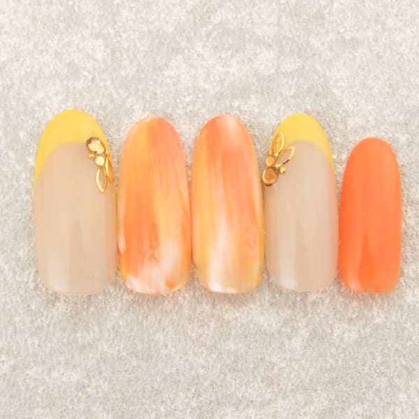 フレンチネイル/マーブルネイル/オレンジネイル