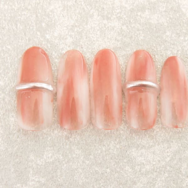 マーブルネイル/アクセサリーネイル/ニュアンスネイル|ネイルサロン Lumiena Ginza