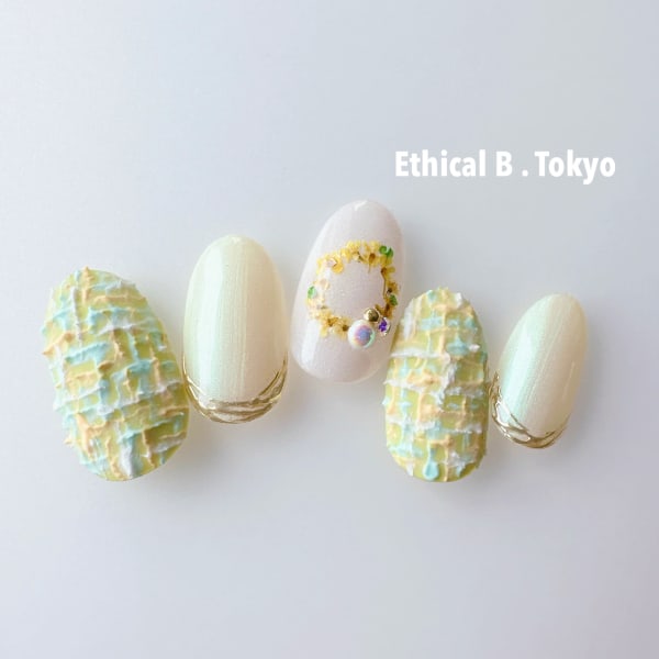 春ツイードネイル