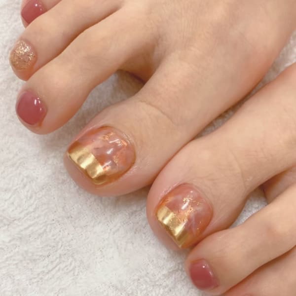 HeaRich-nail&eye-×お客様フットネイル