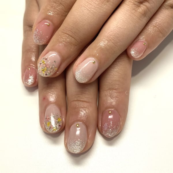 〈ジェル〉ブライダルネイル💐