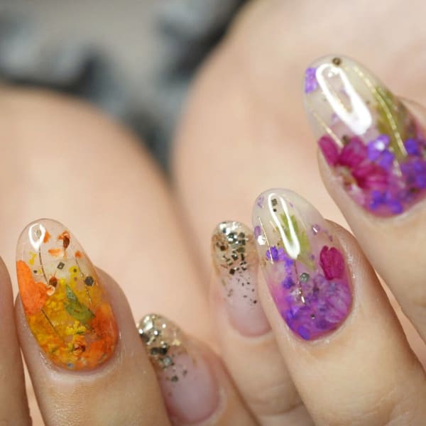 ハーバリウムネイル