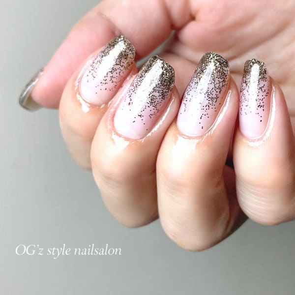 ラメグラデーション(クリアベース)