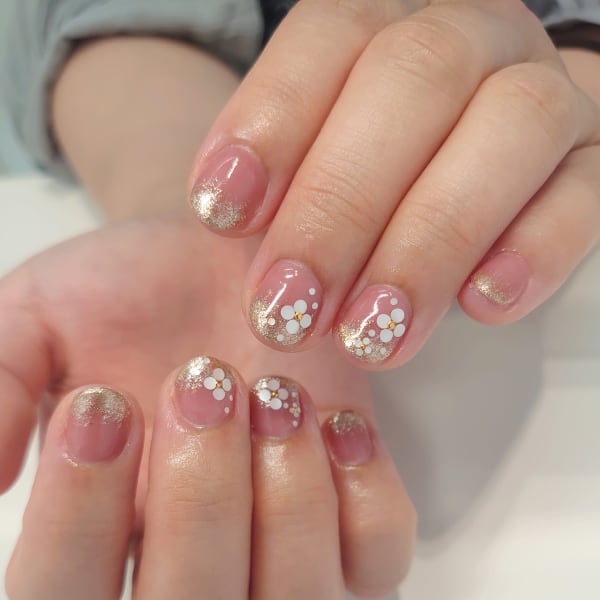 〈ジェル〉ブライダルネイル