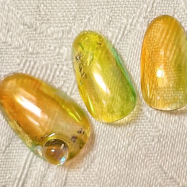 クリアバブルネイル♪