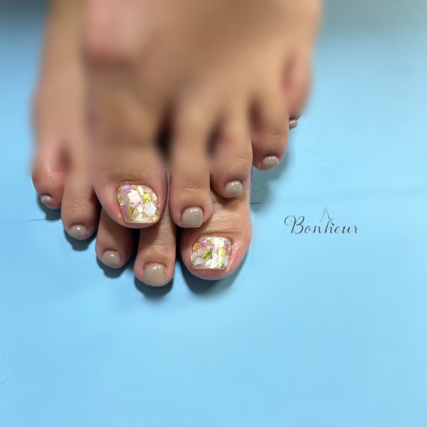 フット親指アートネイル