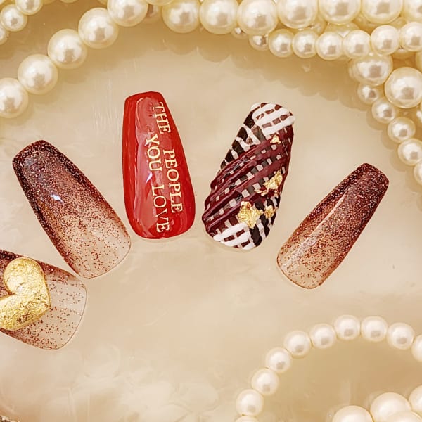 バレンタインネイル|Kurara ジェルネイルスクール＆サロン