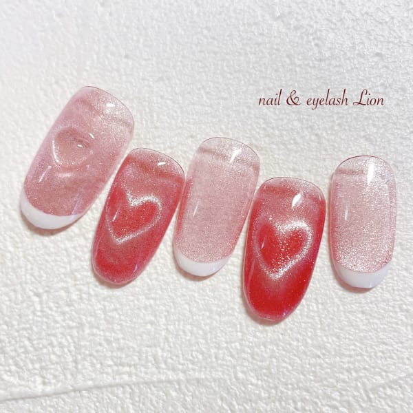 ハートマグネットネイル