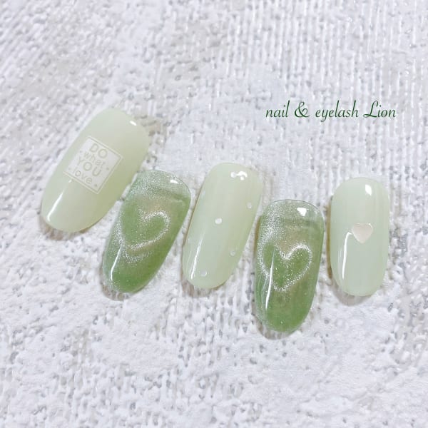 ハートマグネットネイル