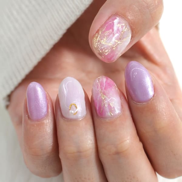 ◇天然石風◇パーブル春カラー