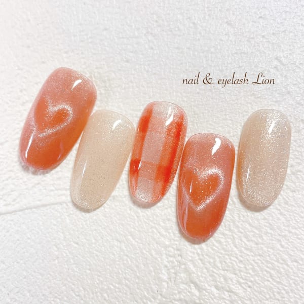 ハートマグネットネイル