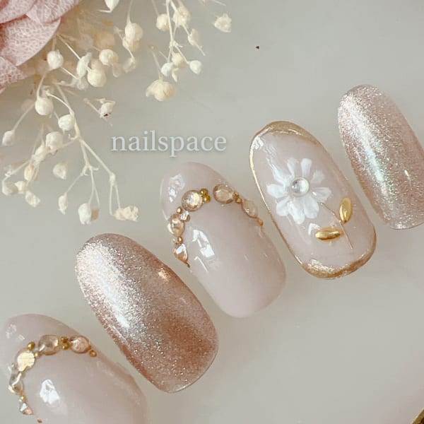 おとなの春ネイル