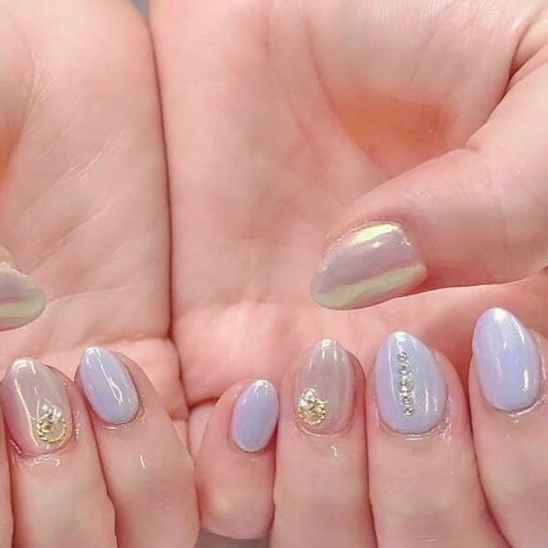 ちゅるんオーロラネイル