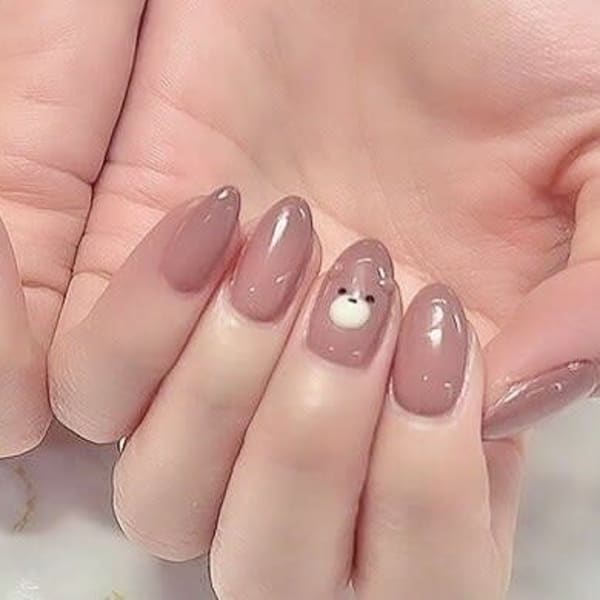 ぷっくりくまネイル