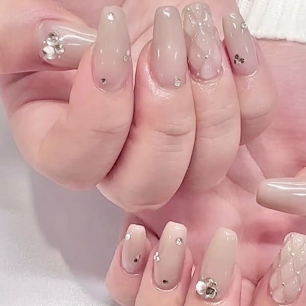 ぷるんキルティングネイル|ジェルネイル専門店 NICE NAIL 江坂店