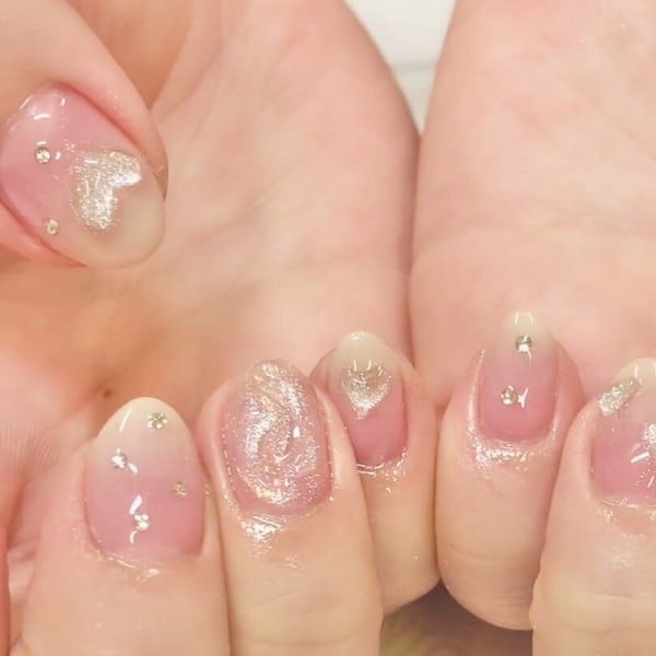 マグネットハートネイル