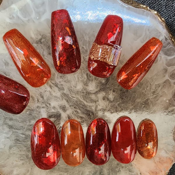 フラッシュグリッターネイル|Kurara ジェルネイルスクール＆サロン