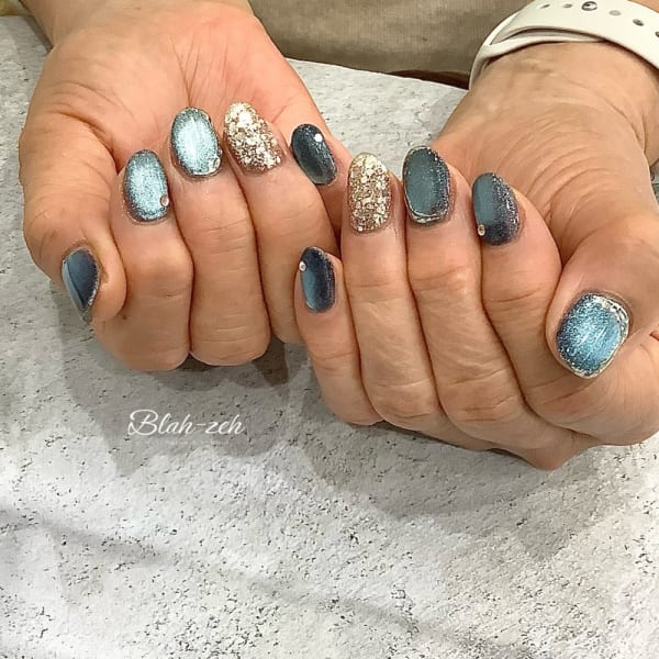 ブルーマグネット×ゴールド|Blah-zeh 錦糸町店