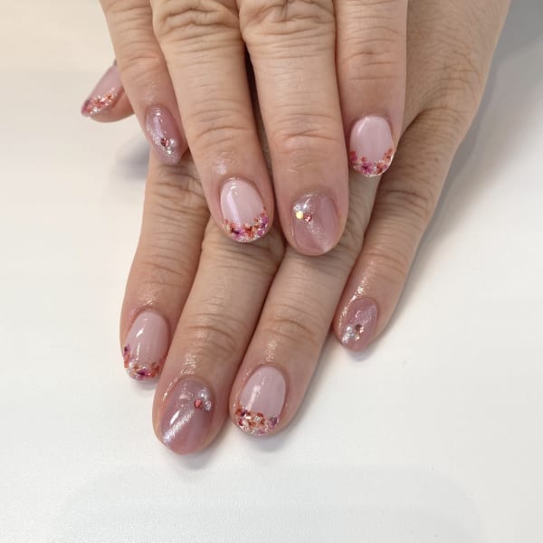 〈ジェル〉ブライダルネイル