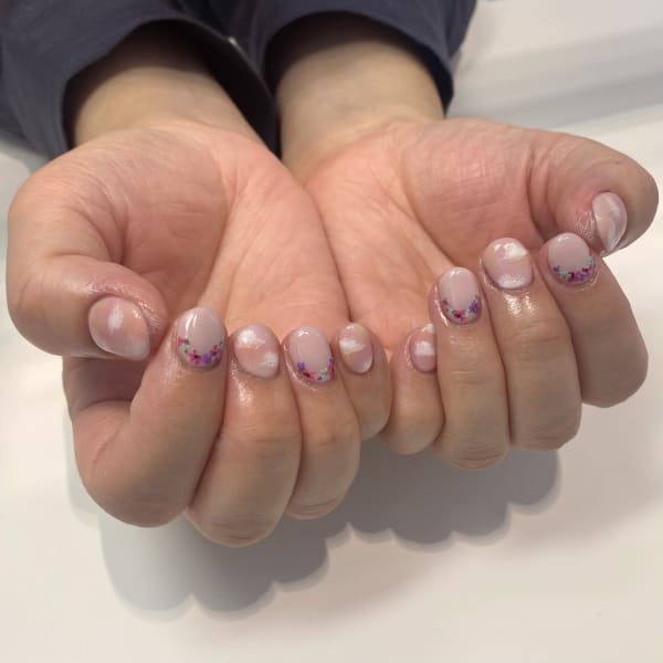 〈ジェル〉雲ネイル