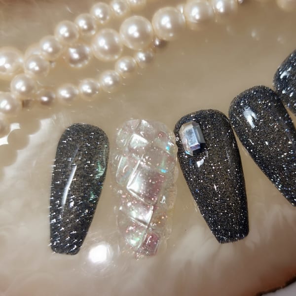 フラッシュグリッターネイル|Kurara ジェルネイルスクール＆サロン