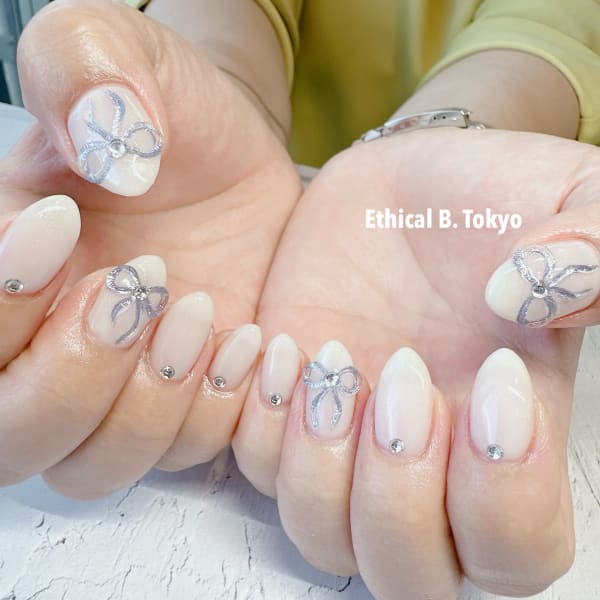 マグネットリボンネイル