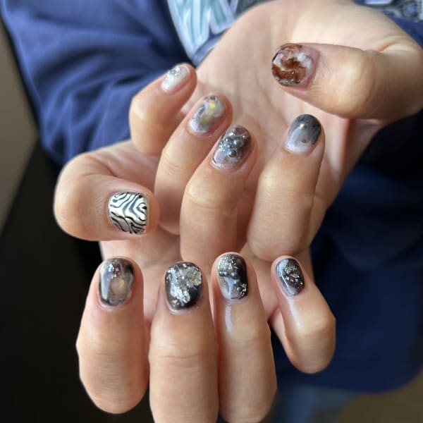 ニュアンス/水彩ネイル|PNRnail