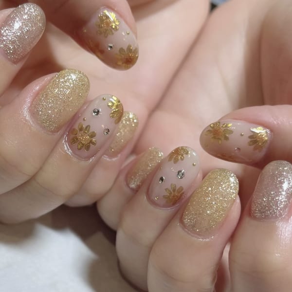 【定額】季節限定コース/夏ネイル/ミラー/アート/パーツ|ネイルサロン Cleo【クレオ】 伏見店 ~パラジェル導入店~