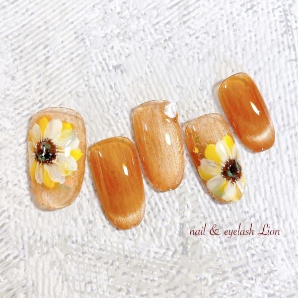 向日葵ネイル