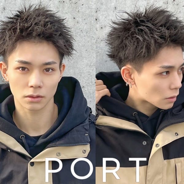 メンズサロンPORT浦和 ツイストスパイラル/波巻き/ブリーチ