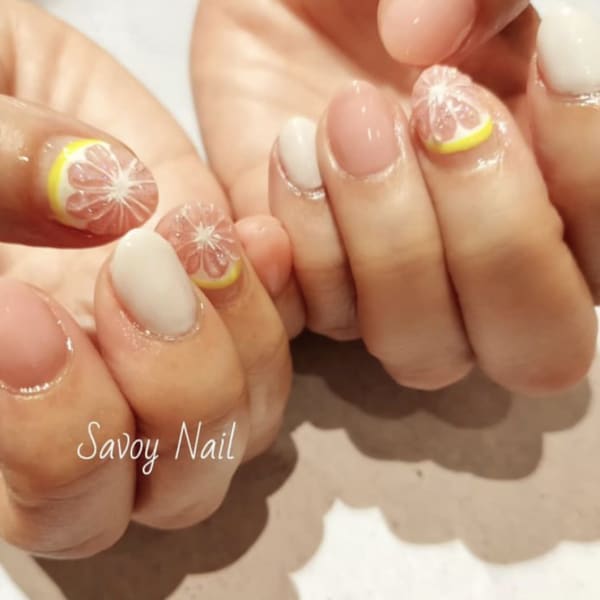 🍋グレフルネイル🍋