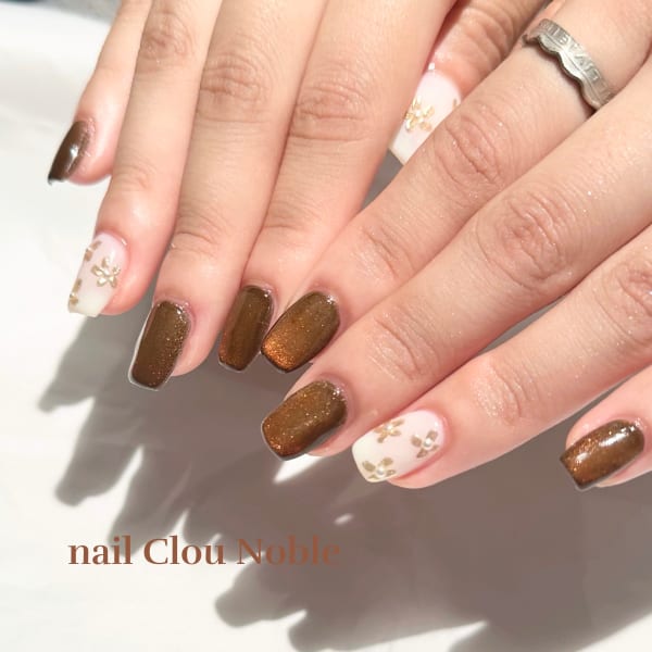 ミラーフラワー×ブラウンマグネット