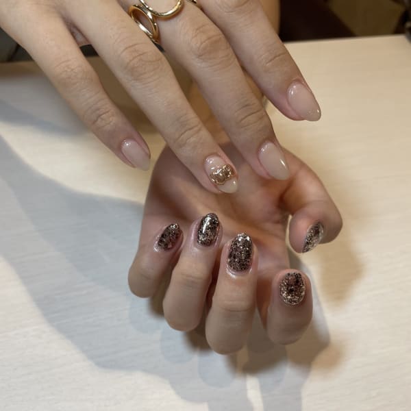 🍃アシンメトリーネイル🍂