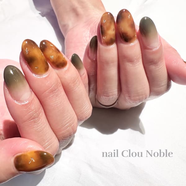 べっ甲×グラデーション