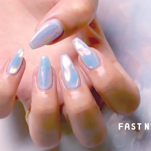 【話題☆NEW】うるうるオーロラちゅるんネイル◇ニュアンス◆|FAST NAIL池袋店 【ファストネイル】